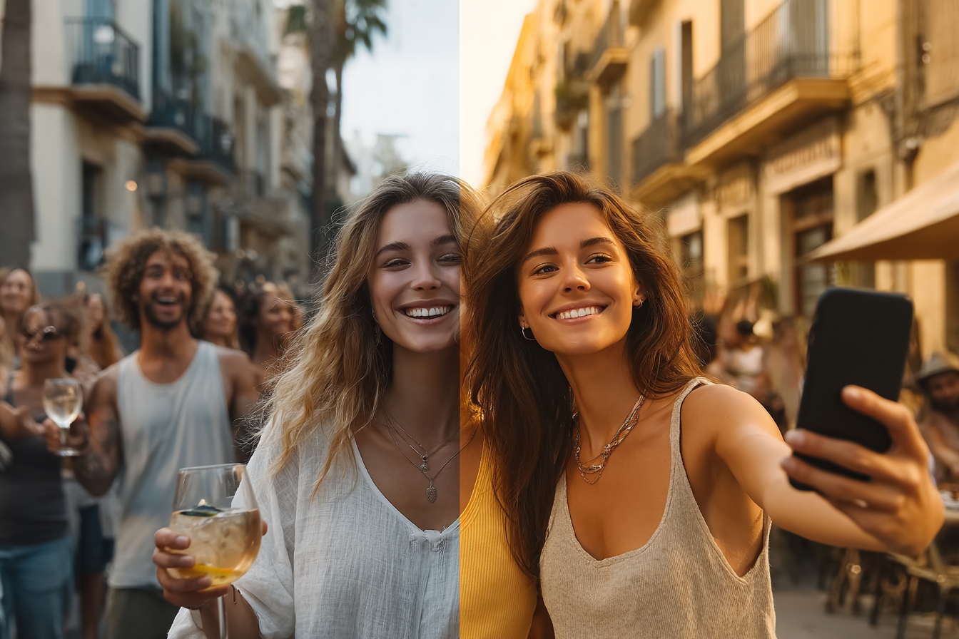 Voisins restant connectés après la Fête via application d'entraide